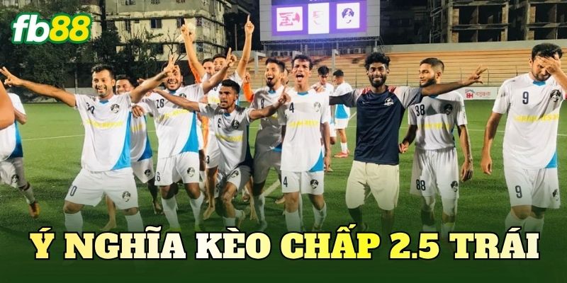 Ý nghĩa kèo chấp 2.5 trái