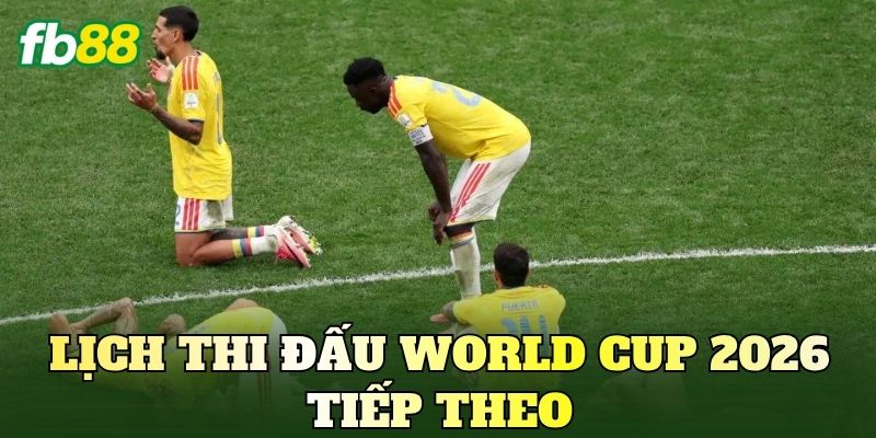 Lịch thi đấu World Cup 2026 tiếp theo